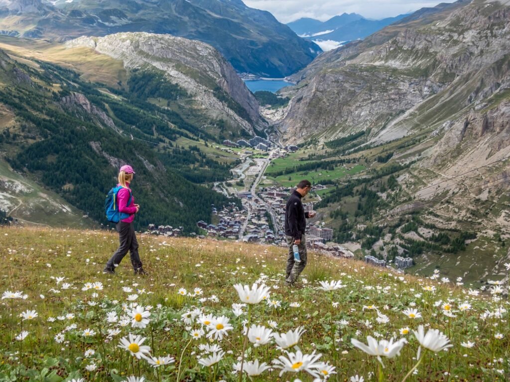 Val d'ISere hajk Bellevarde, Solaise, Borsat, Vanoise